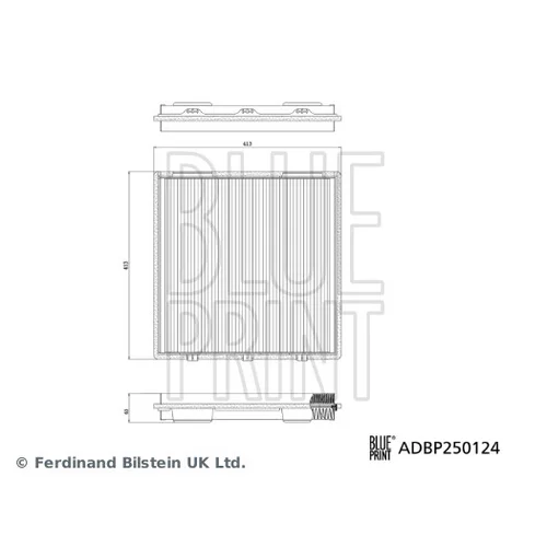 Filter vnútorného priestoru BLUE PRINT ADBP250124