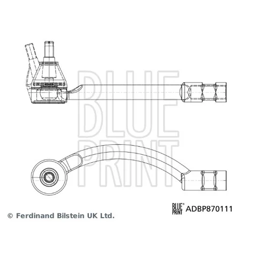 Hlava/čap spojovacej tyče riadenia BLUE PRINT ADBP870111