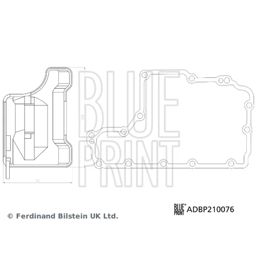 Sada hydraulického filtra automatickej prevodovky ADBP210076 (BLUE PRINT) - obr. 2