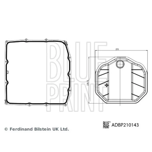 Sada hydraulického filtra automatickej prevodovky ADBP210143 (BLUE PRINT) - obr. 1