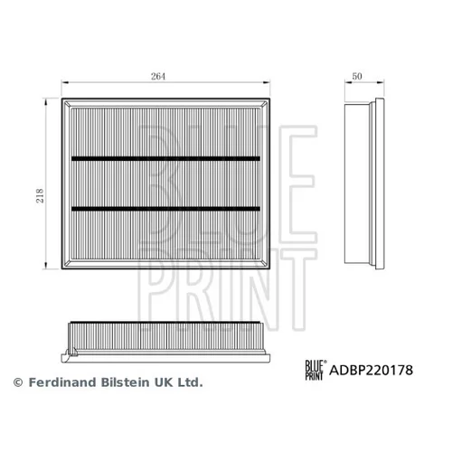 Vzduchový filter BLUE PRINT ADBP220178