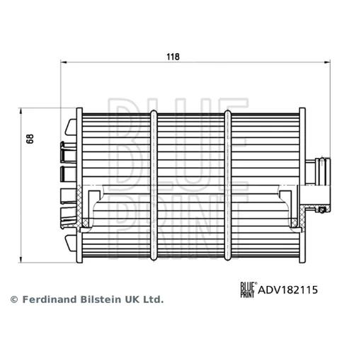 Olejový filter ADV182115 (BLUE PRINT) - obr. 2