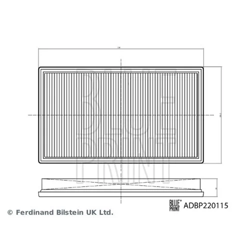 Vzduchový filter ADBP220115 (BLUE PRINT) - obr. 2