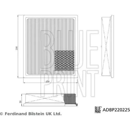 Vzduchový filter BLUE PRINT ADBP220225
