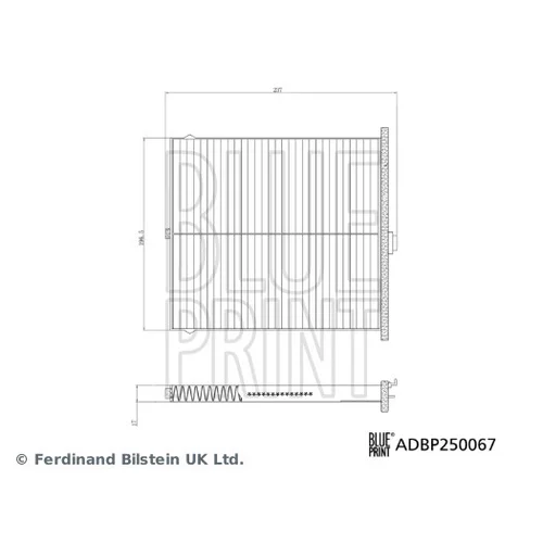 Filter vnútorného priestoru ADBP250067 (BLUE PRINT) - obr. 2