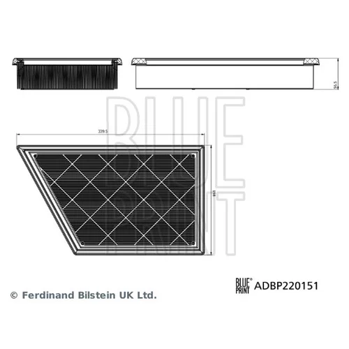 Vzduchový filter BLUE PRINT ADBP220151
