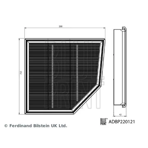 Vzduchový filter ADBP220121 (BLUE PRINT) - obr. 2