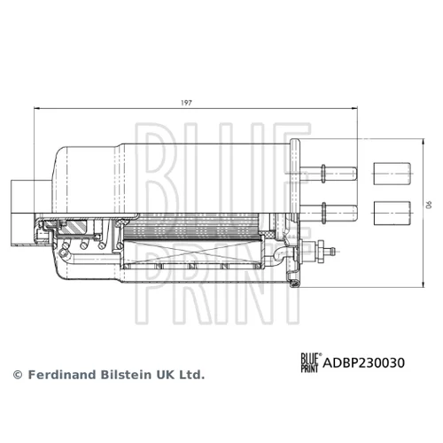 Palivový filter ADBP230030 (BLUE PRINT) - obr. 2