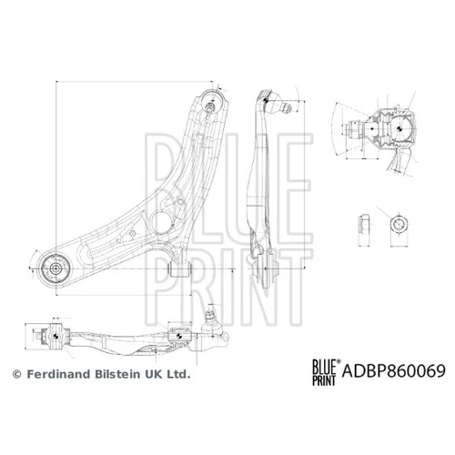 Rameno zavesenia kolies ADBP860069 (BLUE PRINT) - obr. 1