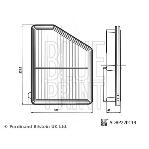 Vzduchový filter ADBP220119 (BLUE PRINT) - obr. 2