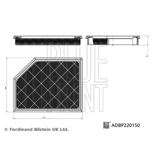 Vzduchový filter BLUE PRINT ADBP220150