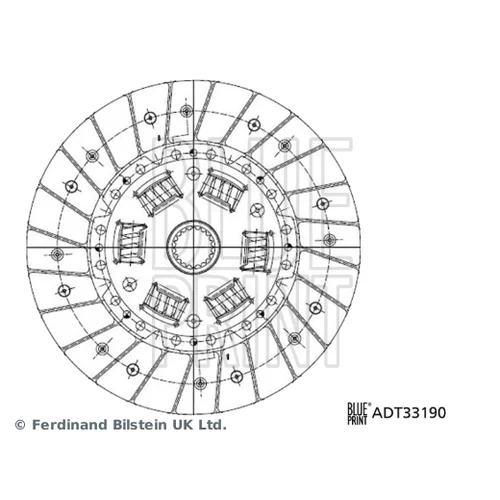 Spojková lamela BLUE PRINT ADT33190