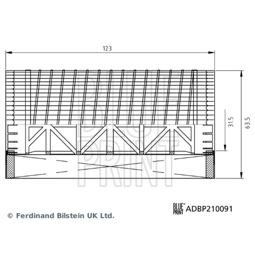 Olejový filter ADBP210091 (BLUE PRINT) - obr. 1