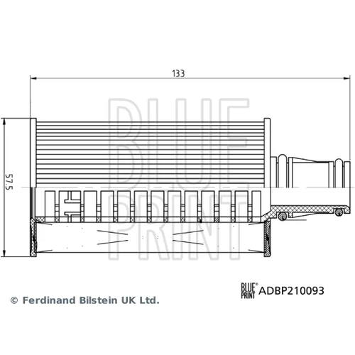 Olejový filter ADBP210093 (BLUE PRINT) - obr. 2