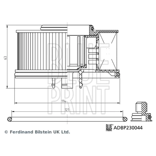 Palivový filter ADBP230044 (BLUE PRINT) - obr. 2
