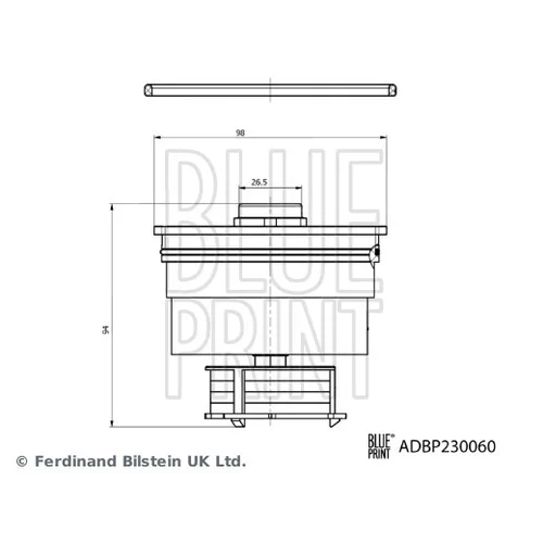 Palivový filter ADBP230060 (BLUE PRINT) - obr. 2