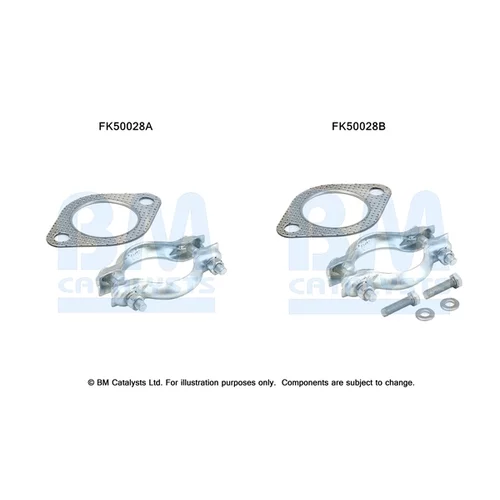 Montážna sada pre výfukovú trubku FK50028 (BM CATALYSTS)