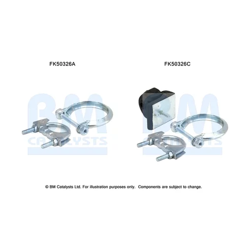 Montážna sada pre výfukovú trubku FK50326 (BM CATALYSTS)