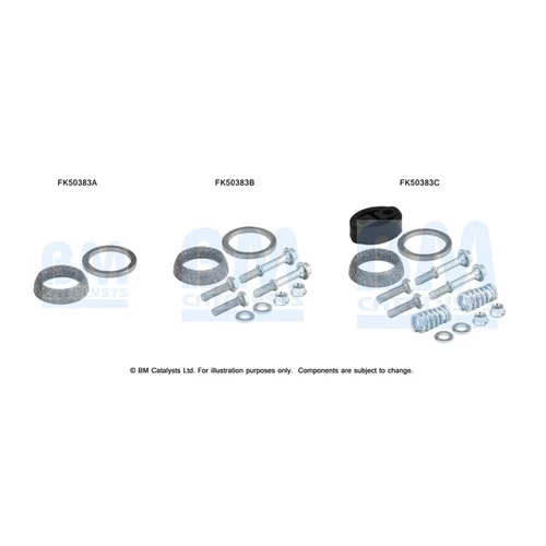 Montážna sada pre výfukovú trubku FK50383 (BM CATALYSTS)