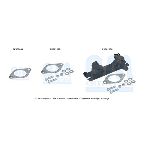 Katalyzátor - montážna sada FK80288 (BM CATALYSTS)