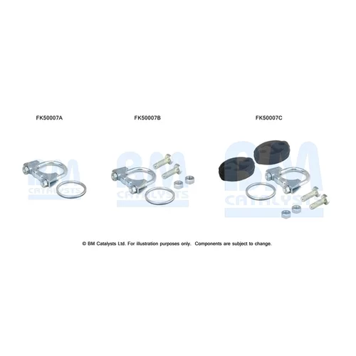 Montážna sada pre výfukovú trubku FK50007 (BM CATALYSTS)