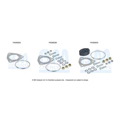 Montážna sada pre výfukovú trubku FK50063 (BM CATALYSTS)