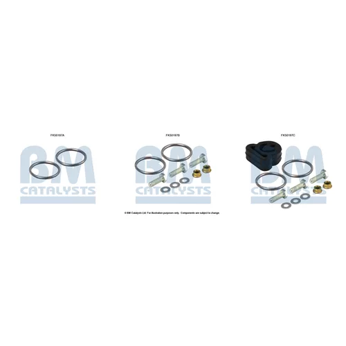 Montážna sada pre výfukovú trubku FK50197 (BM CATALYSTS)