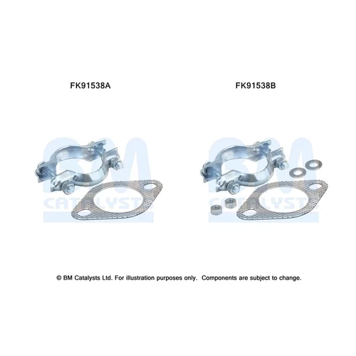 Katalyzátor - montážna sada FK91538 (BM CATALYSTS)