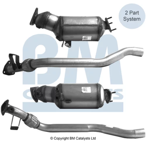 Filter sadzí/pevných častíc výfukového systému BM CATALYSTS BM11402H