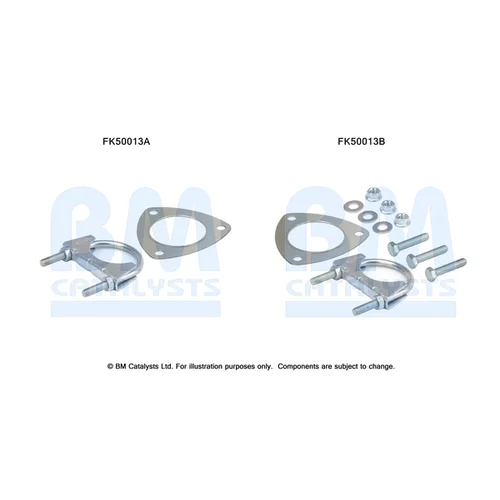 Montážna sada pre výfukovú trubku FK50013 (BM CATALYSTS)