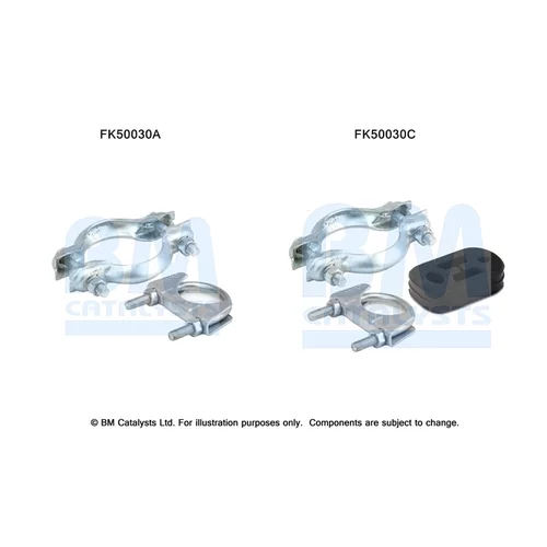 Montážna sada pre výfukovú trubku FK50030 (BM CATALYSTS)