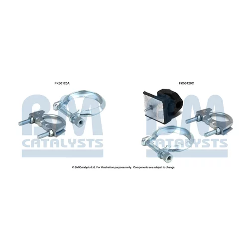 Montážna sada pre výfukovú trubku FK50120 (BM CATALYSTS)