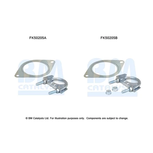 Montážna sada pre výfukovú trubku FK50205 (BM CATALYSTS)