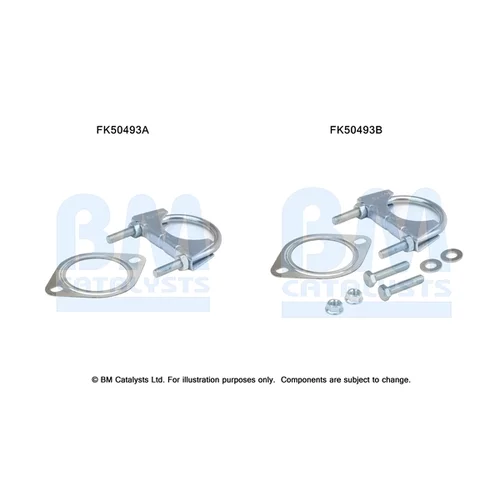Montážna sada pre výfukovú trubku FK50493 (BM CATALYSTS)