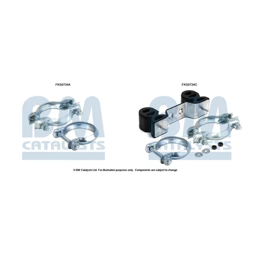 Montážna sada pre výfukovú trubku FK50734 (BM CATALYSTS)