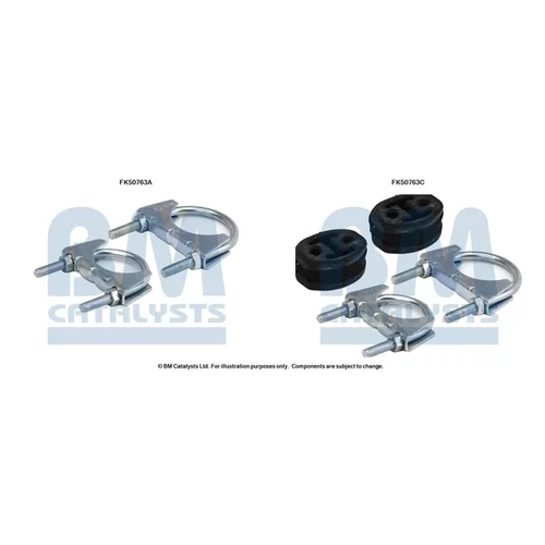 Montážna sada pre výfukovú trubku FK50763 (BM CATALYSTS)