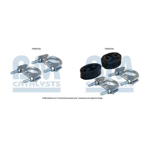 Montážna sada pre výfukovú trubku FK50772 (BM CATALYSTS)
