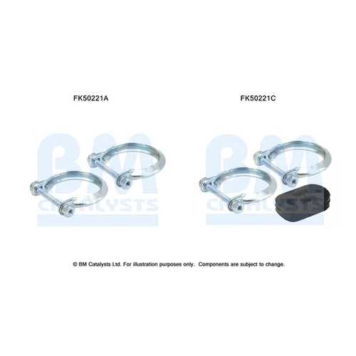 Montážna sada pre výfukovú trubku FK50221 (BM CATALYSTS)