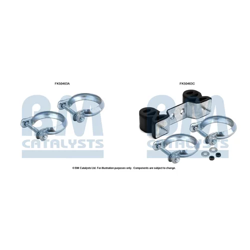 Montážna sada pre výfukovú trubku FK50463 (BM CATALYSTS)