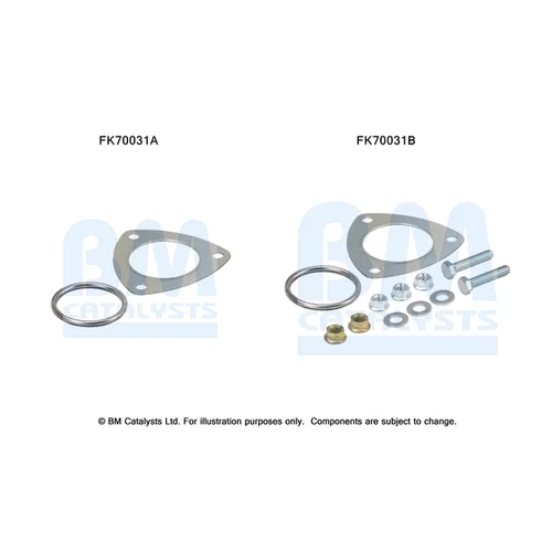 Montážna sada pre výfukovú trubku FK70031 (BM CATALYSTS)