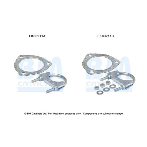 Katalyzátor - montážna sada FK80211 (BM CATALYSTS)