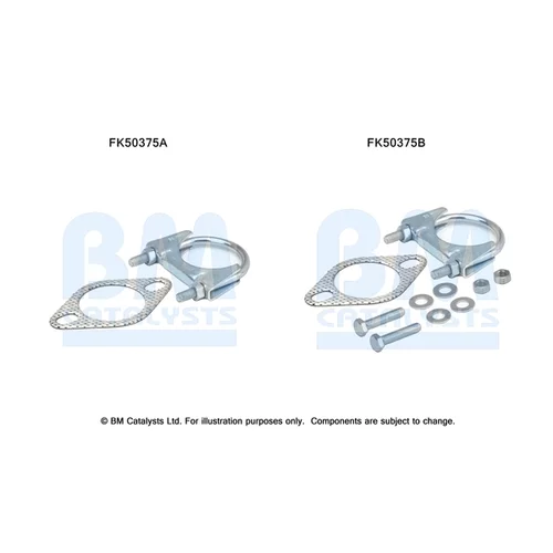 Montážna sada pre výfukovú trubku FK50375 (BM CATALYSTS)