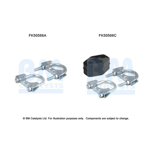 Montážna sada pre výfukovú trubku FK50566 (BM CATALYSTS)