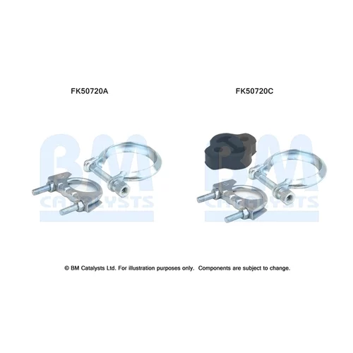 Montážna sada pre výfukovú trubku FK50720 (BM CATALYSTS)