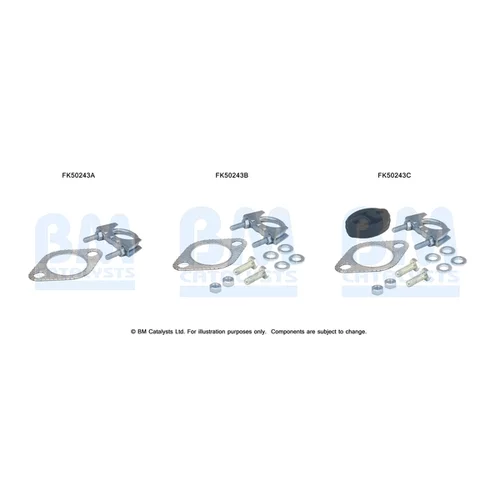 Montážna sada pre výfukovú trubku FK50243 (BM CATALYSTS)