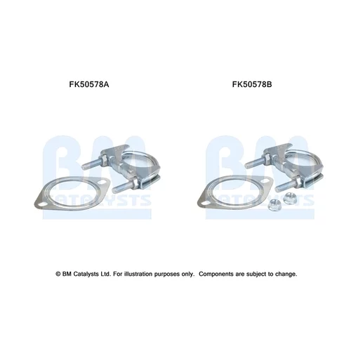 Montážna sada pre výfukovú trubku FK50578 (BM CATALYSTS)