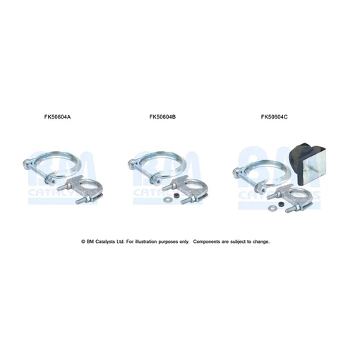 Montážna sada pre výfukovú trubku FK50604 (BM CATALYSTS)