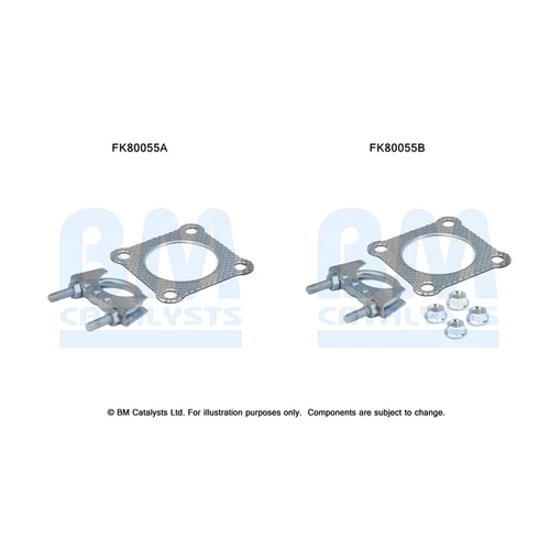 Katalyzátor - montážna sada FK80055 (BM CATALYSTS)