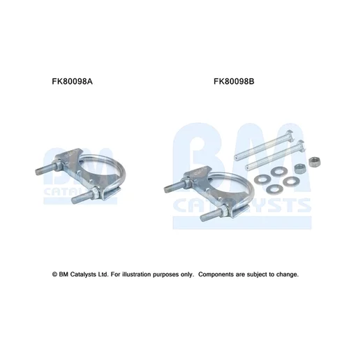 Katalyzátor - montážna sada FK80098 (BM CATALYSTS)
