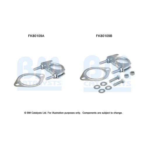 Katalyzátor - montážna sada FK80109 (BM CATALYSTS)